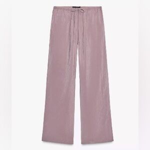 Zara Lavender Wide-Leg Pants